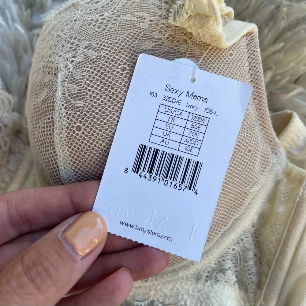 NEW Le Mystere Sexy Mama Bra Ivory 32DD NWT